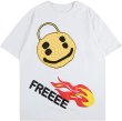 画像2: Unisex Diamond Smiley Printing T-Shirt  男女兼用 ユニセックスダイヤモンドスマイリープリントTシャツ (2)