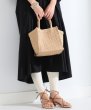 画像12: simple square  buckle handbag tote bag　スクエアシンプルかご 籠 トートバック (12)