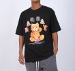 画像5: Unisex cartoon doll bear  loose hip-hop t-shirt　男女兼用 ユニセックスベア熊＆アイスクリームプリントTシャツ (5)