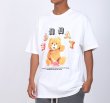 画像3: Unisex cartoon doll bear  loose hip-hop t-shirt　男女兼用 ユニセックスベア熊＆アイスクリームプリントTシャツ (3)