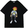 画像1:  smile face doll printing T-Shirt  男女兼用 ユニセックススマイリングドールTシャツ (1)