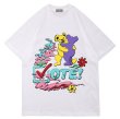 画像1: brand bear fun printing T-Shirt  男女兼用 ユニセックスプレイングベア 熊Tシャツ (1)