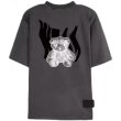 画像5:  Unisex dark velvet stitching luminous bearT-shirt　 男女兼用 ユニセックスルミナスベア熊 Tシャツ (5)