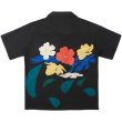 画像1:  Unisex loose floral print short sleeves shirt　 男女兼用 ユニセックス フローラルプリントシャツ (1)