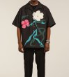 画像4:  Unisex loose floral print short sleeves shirt　 男女兼用 ユニセックス フローラルプリントシャツ (4)