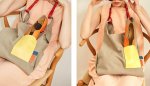 画像6: large-capacity canvas tote shoulder bag handbag 　キャンバスラージトートショルダーバック (6)