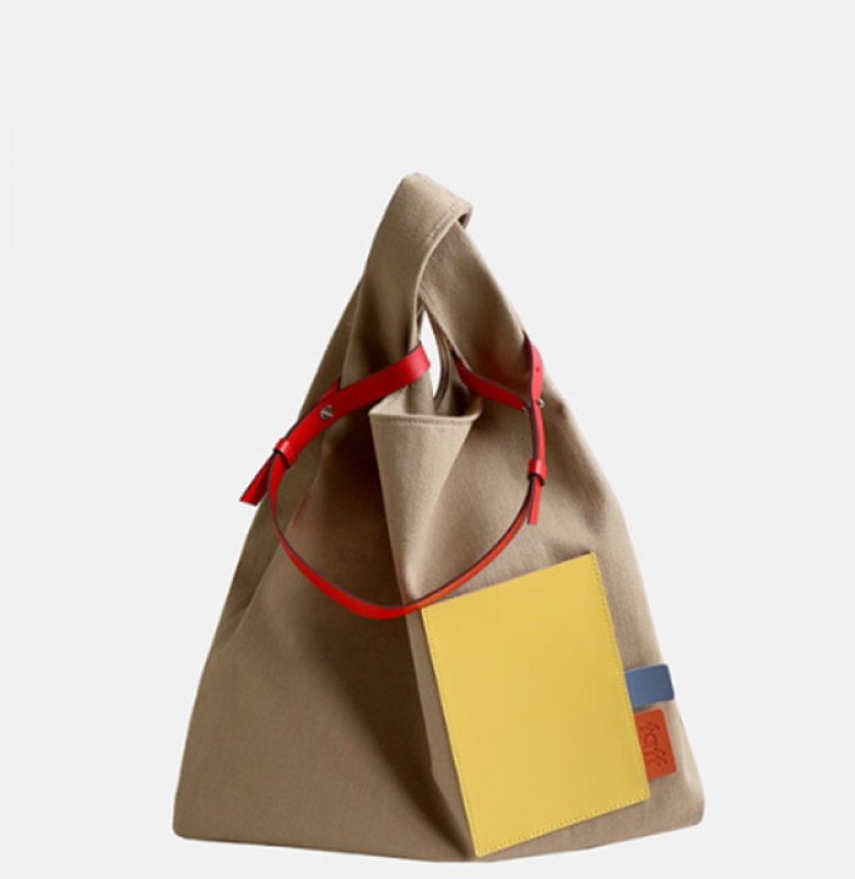 画像9: large-capacity canvas tote shoulder bag handbag  キャンバスラージトートショルダーバック (9)