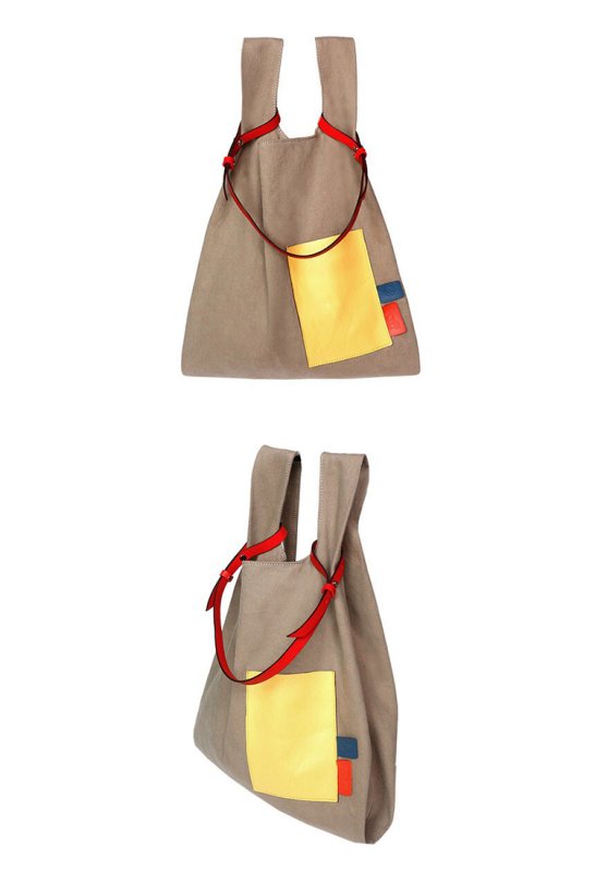 画像7: large-capacity canvas tote shoulder bag handbag  キャンバスラージトートショルダーバック (7)