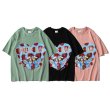 画像7:  Unisex Little angel heart T-shirt　 男女兼用 ユニセックスストリートエンジェルハートTシャツ (7)