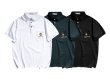 画像4:  Unisex simple embroidery solid color polo shirt　 男女兼用 ユニセックスポケット刺繍ポロシャツ (4)