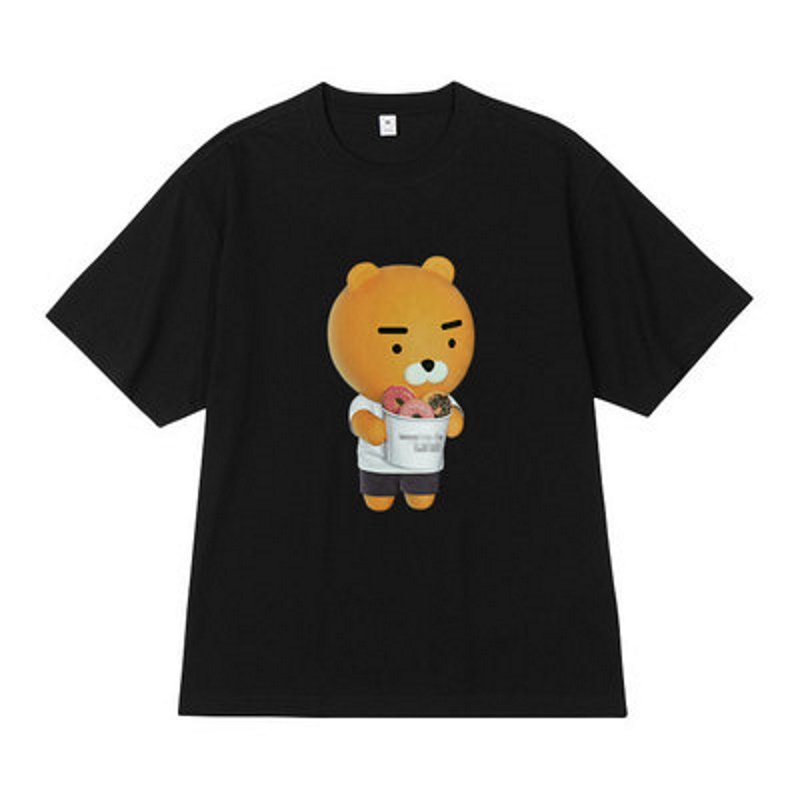画像2:  Unisex cute bear print T-shirt 男女兼用 ユニセックスキュートなベア 熊プリントTシャツ (2)