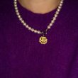 画像2: Unisex Smile Head Pearl Necklace chain necklace Jewelry 　男女兼用ユニセックススマイルヘッドパールネックレス チョーカー (2)