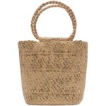 画像2: golden metal series straw woven bag  one-shoulder　ゴールドメタル入りかご籠バッグ (2)