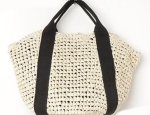 画像4: Semicircle paper leisure portable straw woven bag　ポータブルかご籠バッグ (4)