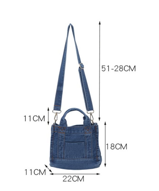 画像9: denim tote shoulder bag デニムミニトートショルダーバッグ (9)