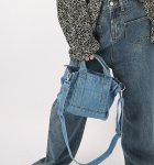 画像3: denim tote shoulder bag　デニムミニトートショルダーバッグ (3)