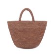 画像2: raffia  straw woven tote bag　ラフィアシンプルトートかご籠バッグ (2)