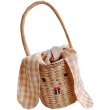 画像3:  straw woven rabbit bucket  tote bag　ラフィアラビットバケットかご籠トートバッグ (3)