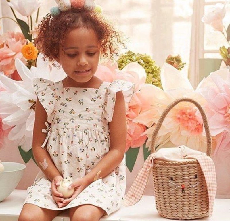 画像7:  straw woven rabbit bucket  tote bag ラフィアラビットバケットかご籠トートバッグ (7)