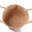 画像5: raffia  straw woven tote bag　ラフィアシンプルトートかご籠バッグ (5)