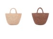 画像6: raffia  straw woven tote bag　ラフィアシンプルトートかご籠バッグ (6)