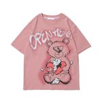画像4: 21 Open Heart Graffiti Paint Bear Tshirts Pants Setup テディベア 熊  Tシャツセットアップ スウェット  (4)