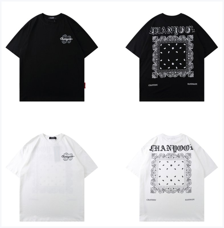 画像5: Unisex Bandana Paisley T-shirt 男女兼用 ユニセックス バンダナ ペイズリー柄Tシャツ (5)