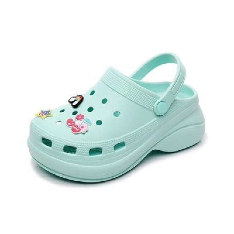 画像9: Women's Summer Color Platform Garden Sandals Outdoor Slides 厚底 ガーデンサンダル アウトドアサンダル (9)