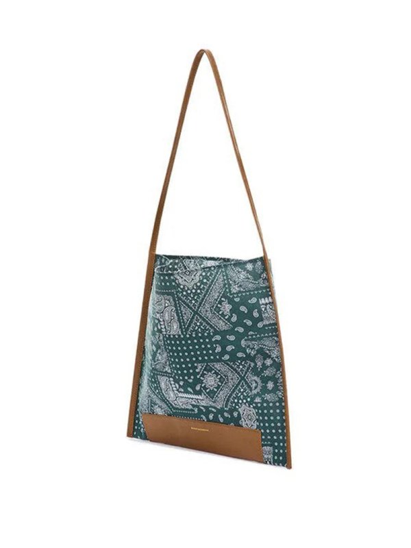 画像5: Unisex paisley pattern shoulder bag 男女兼用バンダナ柄 ペイズリー ショルダーバッグ (5)