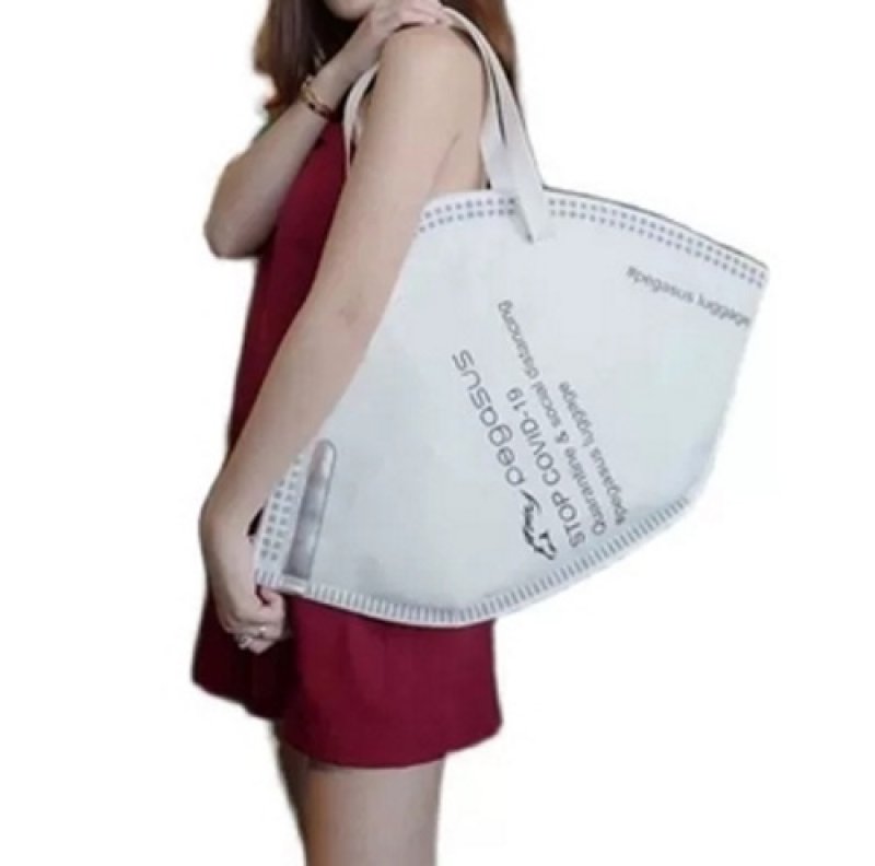 画像7: canvas mask Shoulder tote Bag 男女兼用キャンサスマスクトート ショルダーバッグ  (7)