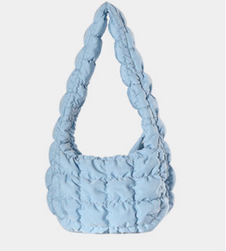 画像2: Candy Color One Shoulder Armpit Bag キャンディーカラーキルティングワンショルダートート ショルダーバッグ  (2)