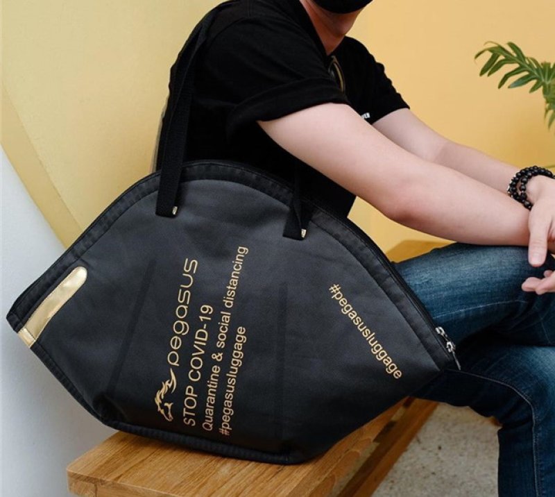 画像4: canvas mask Shoulder tote Bag 男女兼用キャンサスマスクトート ショルダーバッグ  (4)