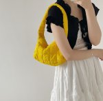 画像9: Candy Color One Shoulder Armpit Bag　キャンディーカラーキルティングワンショルダートート ショルダーバッグ  (9)