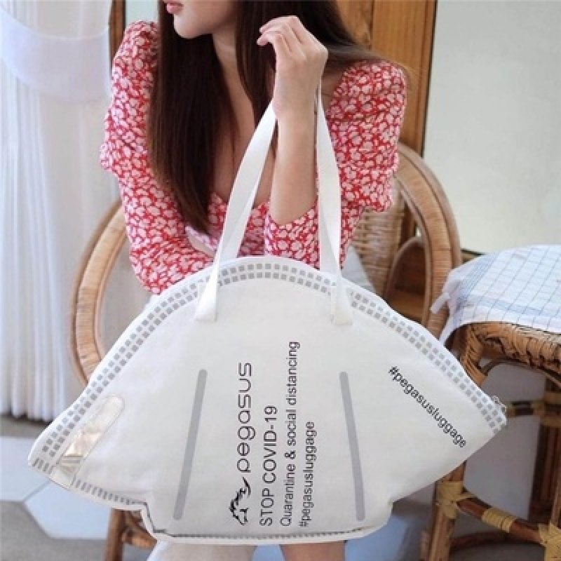 画像5: canvas mask Shoulder tote Bag 男女兼用キャンサスマスクトート ショルダーバッグ  (5)