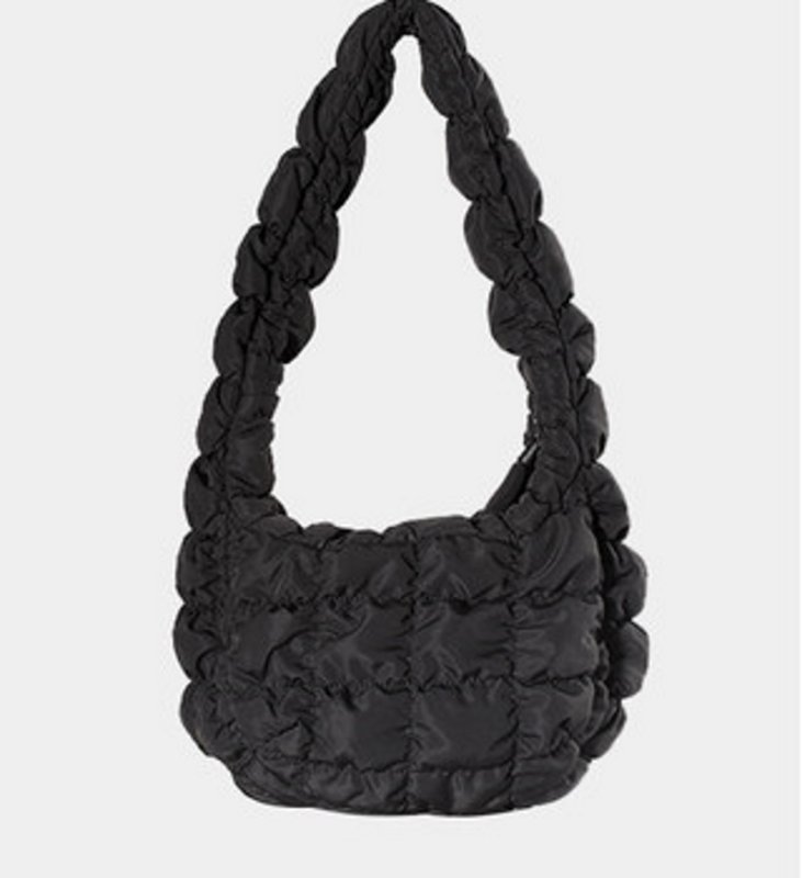 画像4: Candy Color One Shoulder Armpit Bag キャンディーカラーキルティングワンショルダートート ショルダーバッグ  (4)