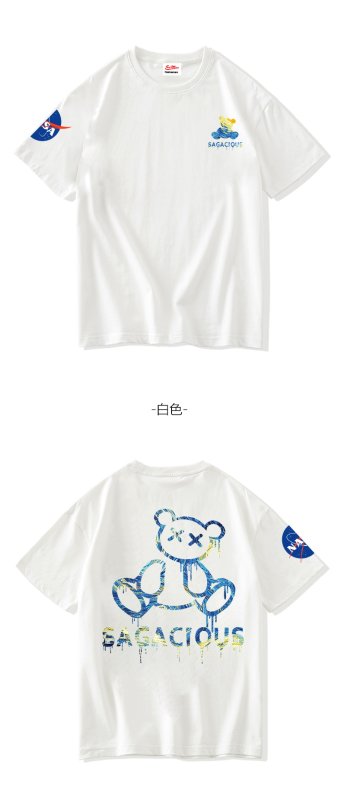 画像7: Unisex NASA x Bare T-shirt　男女兼用 ユニセックスNASA ナサ×ベアプリントTシャツ (7)