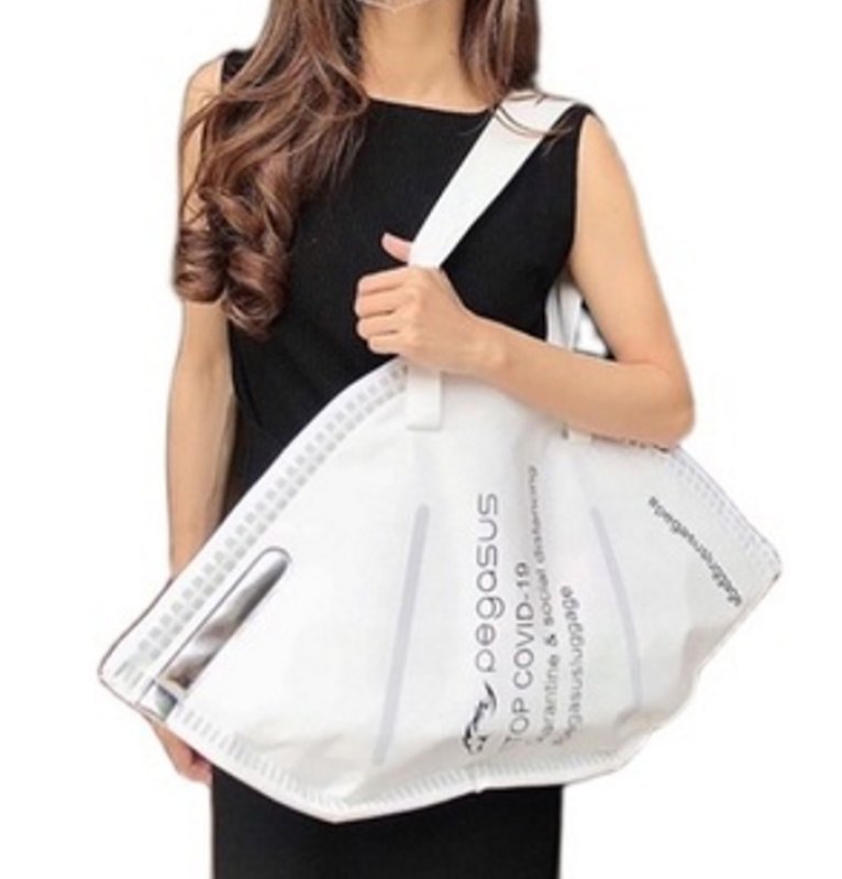 画像3: canvas mask Shoulder tote Bag 男女兼用キャンサスマスクトート ショルダーバッグ  (3)