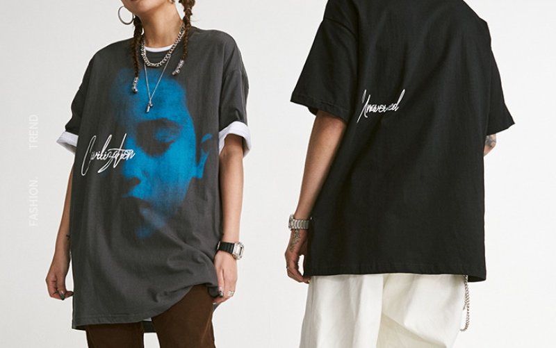 画像6: Unisex portrait printing T-shirt 男女兼用 ユニセックスポートレートプリントTシャツ (6)