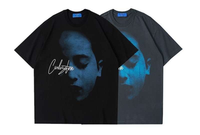 画像5: Unisex portrait printing T-shirt 男女兼用 ユニセックスポートレートプリントTシャツ (5)