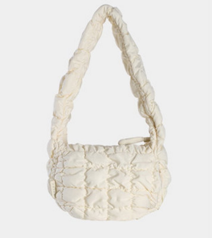 画像3: Candy Color One Shoulder Armpit Bag キャンディーカラーキルティングワンショルダートート ショルダーバッグ  (3)