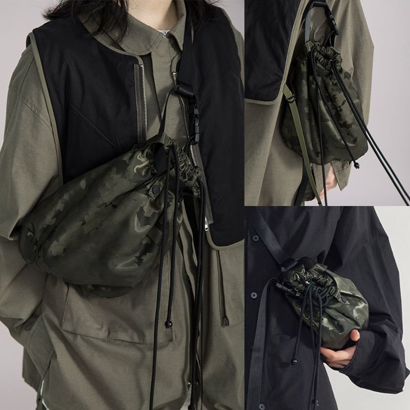 画像6: Camouflage Pattern Crossbody Single-shoulder body bag messenger bag   ユニセックス男女兼用迷彩 カモフラージュ斜め掛けショルダーバッグ ボディーバッグ  (6)