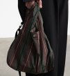 画像2: CryingCenter Tropical Palm Fruit Plaid Casual Detachable Handbag Messenger Bag 男女兼用フルーツチェック柄カジュアル取り外し可能ハンドバッグメッセンジャートートショルダーバッグ (2)