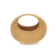 画像4: French half-moon hand-woven rattan bag  ハーフムーン半月ラタントートバッグ (4)