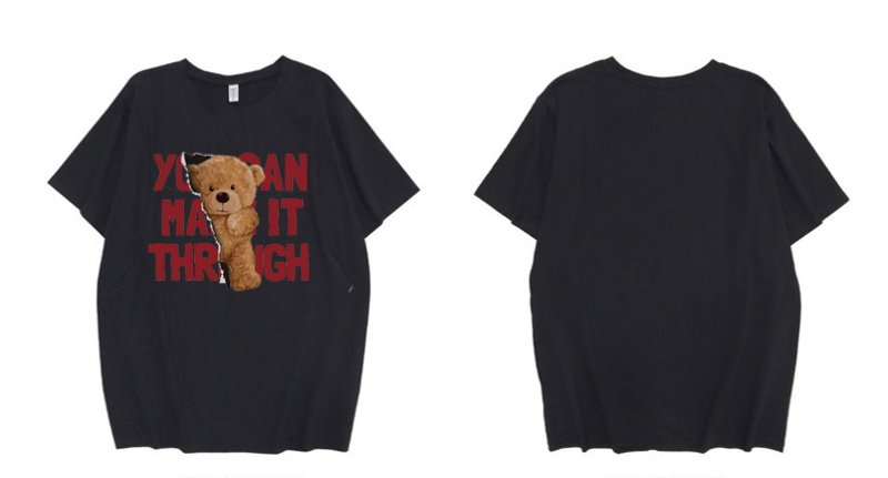 画像6: Unisex Little bear t-shirt 男女兼用 ユニセックスリトルベア 熊プリントTシャツ (6)
