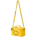 画像1: Smile vanity bag スマイリー スマイル ニコちゃん バニティバッグ スクエアバッグ ポシェット ショルダーバッグ (1)