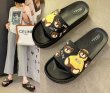 画像4: cartoon bear platform soft bottom flat Sandals slippers shower sandals　フラット 厚底キュートベア 熊フリップフロップシャワーサンダル スリッパ (4)