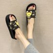 画像3: cartoon bear platform soft bottom flat Sandals slippers shower sandals　フラット 厚底キュートベア 熊フリップフロップシャワーサンダル スリッパ (3)