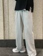 画像4: Unisex Wide Pants Trousers Bottoms Plain Street Tapered Pants 　男女兼用ユニセックス スウェットワイドテパード パンツ (4)