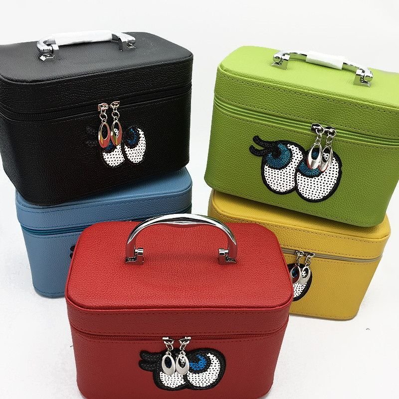 画像10: direct eye cosmetic bag アイボールスパンコールコスメティックバッグ コスメティックケース バニティバック (10)