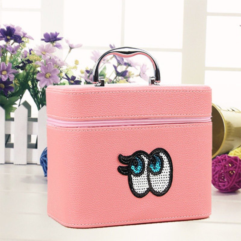 画像7: direct eye cosmetic bag アイボールスパンコールコスメティックバッグ コスメティックケース バニティバック (7)